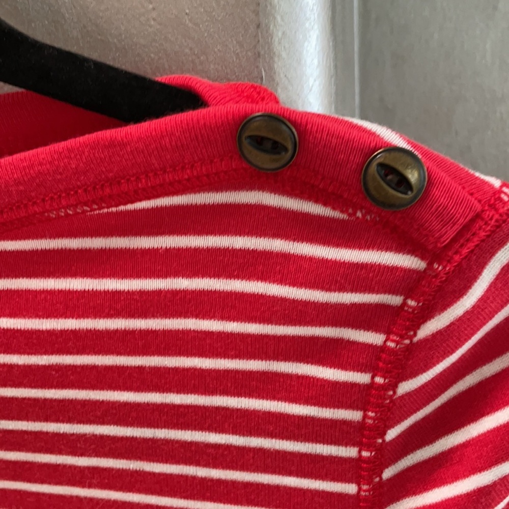 NWT Ralph Lauren women’s long sleeve red with white stripes - Picture 3 of 7